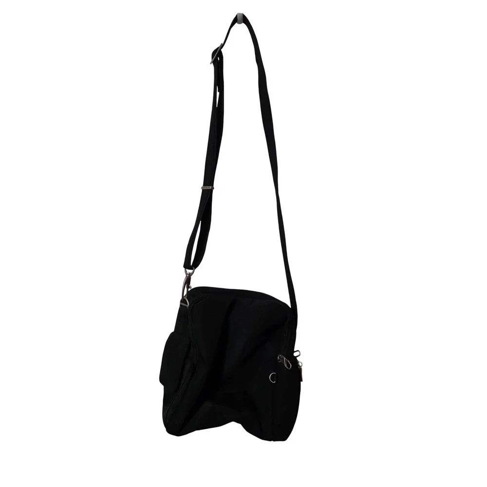 Travelon Black Nylon Anti-Theft‎ Crossbody Bag Adjustable Strap Travel Purse
